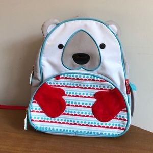 Polar bear toddler back pack